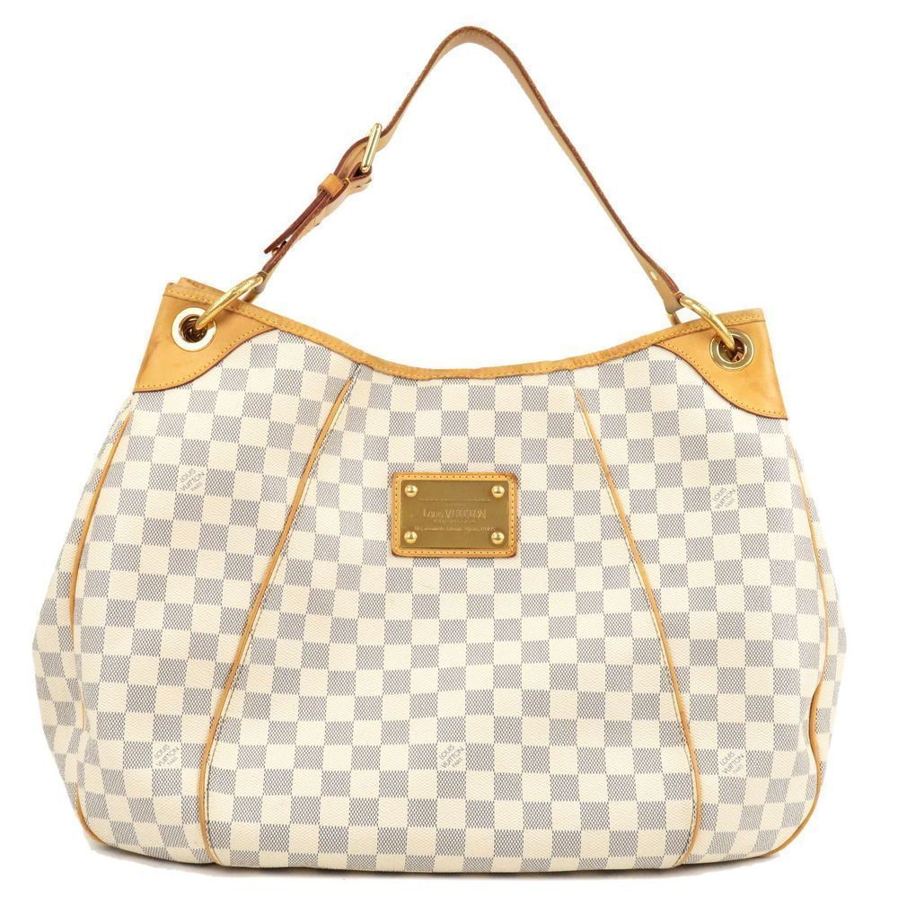 Louis Vuitton Galliera GM Damier Azur Shoulder Bag White